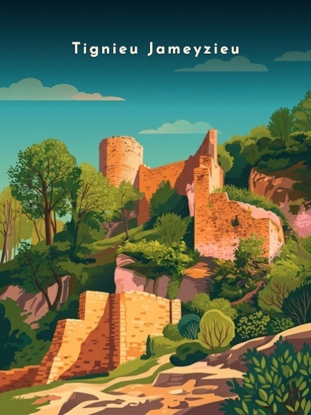 Ruines du château — Pôdevache, visuel seul