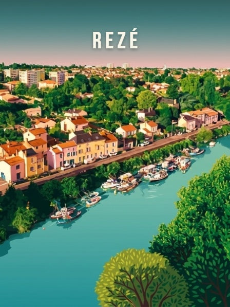 Trentemoult en vue aérienne — Pôdevache, visuel seul