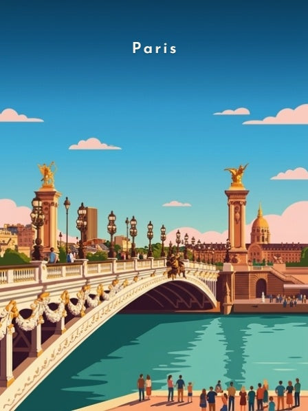 Le pont Alexandre-III et les Invalides — Pôdevache, visuel seul