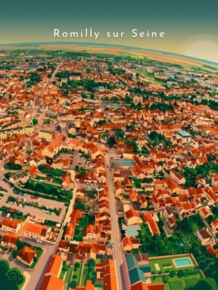 Vue aérienne panoramique — Pôdevache, visuel seul