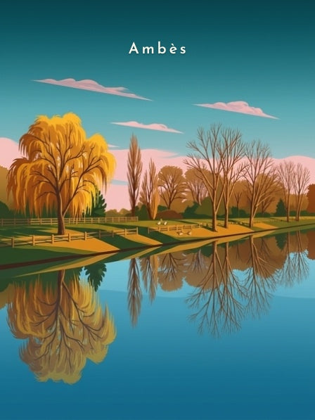 Berges et reflets d'automne — Pôdevache, visuel seul