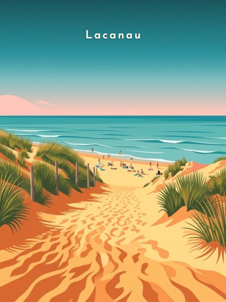 Sentier dunaire vers la plage — Pôdevache, visuel seul