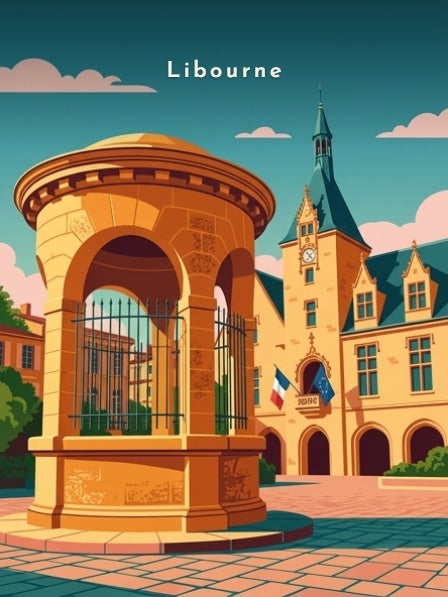 Place Abel-Surchamp et Hôtel de Ville — Pôdevache, visuel seul