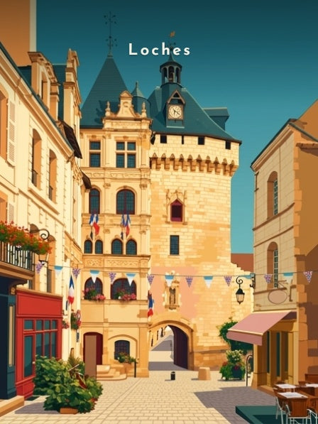 La Porte Picois et l'Hôtel de Ville — Pôdevache, visuel seul