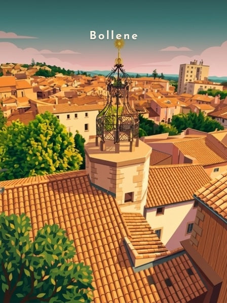 La tour de l'Horloge et les toits — Pôdevache, visuel seul