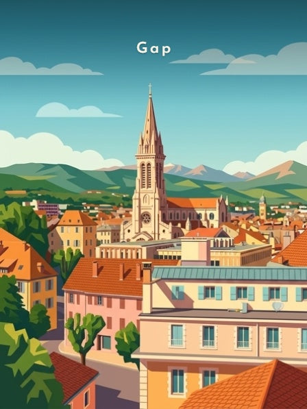 La cathédrale et les montagnes — Pôdevache, visuel seul