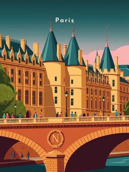 La Conciergerie et le pont au Change — Pôdevache, visuel seul