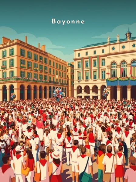Les Fêtes sur la place de la Liberté — Pôdevache, visuel seul