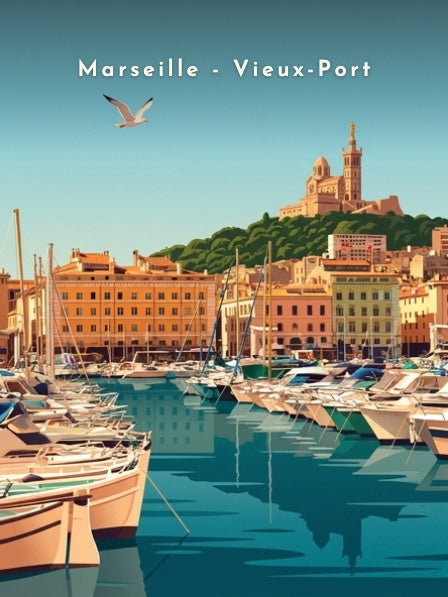 Marseille - Vieux-Port — Pôdevache, visuel seul