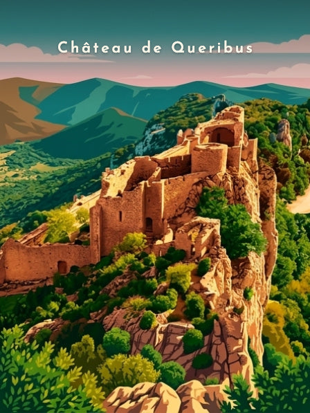 Château de Queribus — Pôdevache, visuel seul