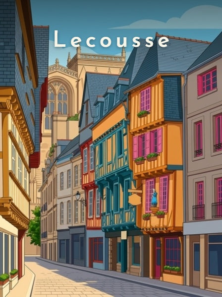 Ruelle aux maisons à pans de bois — Pôdevache, visuel seul
