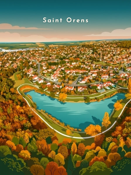 Le lac des Chanterelles — Pôdevache, visuel seul