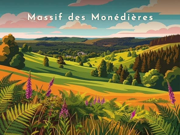 Massif des Monédières — Pôdevache, visuel seul