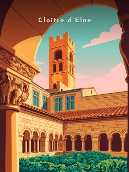 Cloître d’Elne — Pôdevache, visuel seul