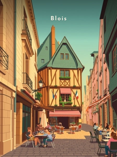 Ruelle du vieux Blois — Pôdevache, visuel seul