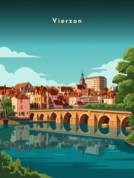 Le pont à arches et ses reflets — Pôdevache, visuel seul