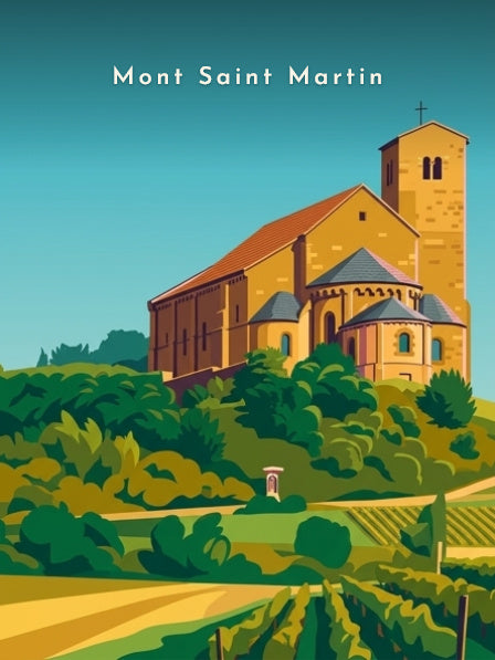 Le chevet de l'église romane — Pôdevache, visuel seul