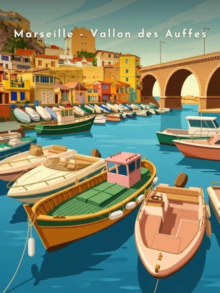 Marseille - Vallon des Auffes — Pôdevache, visuel seul
