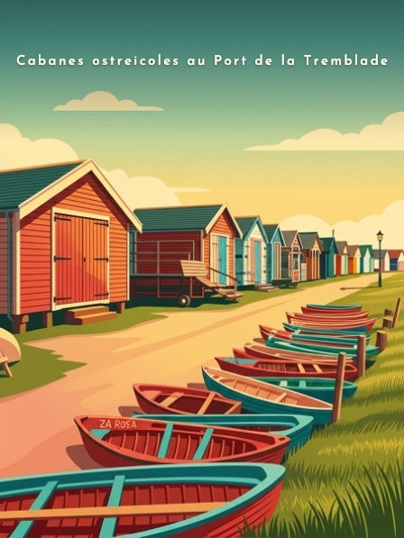 Cabanes ostreicoles au Port de la Tremblade — Pôdevache, visuel seul