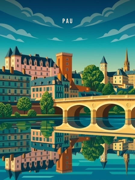 Le château depuis le Gave — Pôdevache, visuel seul