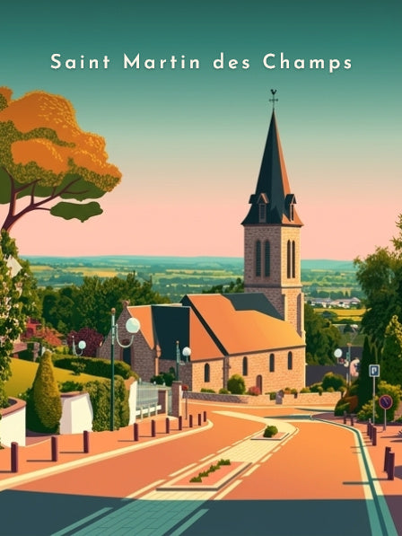 L'église et la vallée — Pôdevache, visuel seul