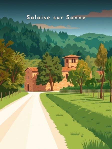 Le Prieuré depuis le chemin — Pôdevache, visuel seul