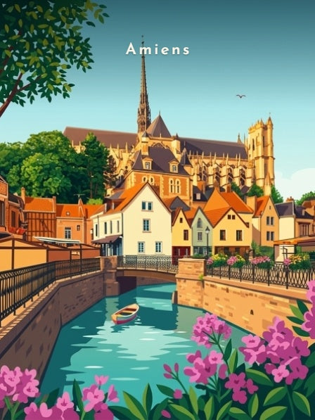 Barque sur le canal de Saint-Leu — Pôdevache, visuel seul