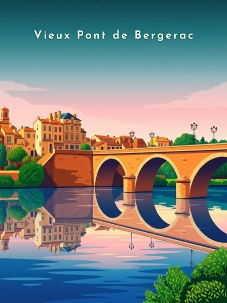 Vieux Pont de Bergerac — Pôdevache, visuel seul