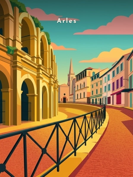 Les Arènes depuis la rue — Pôdevache, visuel seul