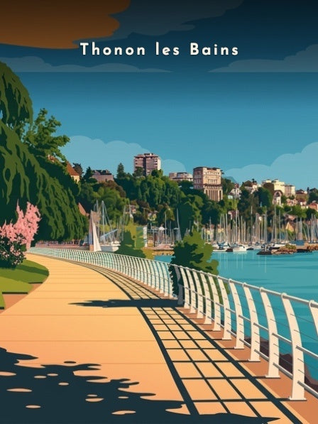 La promenade au bord du lac — Pôdevache, visuel seul