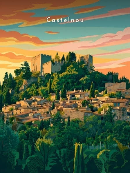 Le village et le château vicomtal — Pôdevache, visuel seul