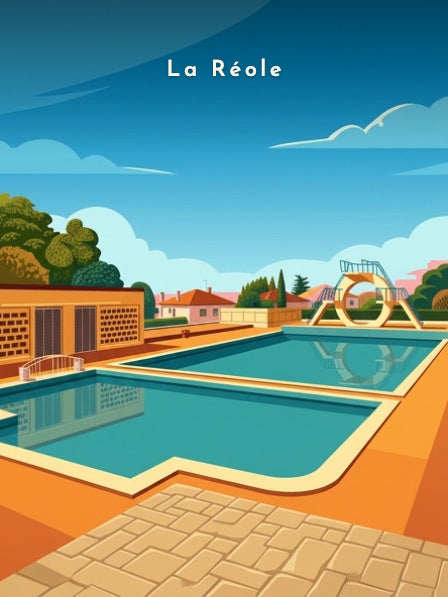 La piscine municipale — Pôdevache, visuel seul