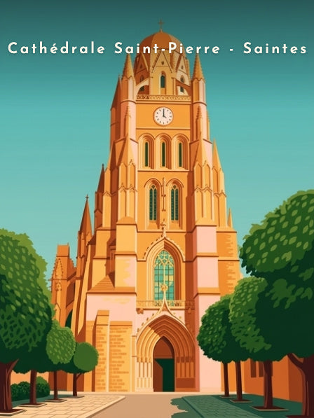 Cathédrale Saint-Pierre - Saintes — Pôdevache, visuel seul