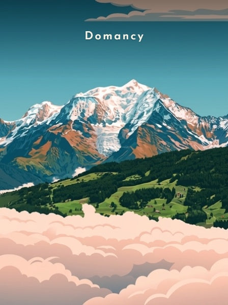 Vue sur le mont Blanc — Pôdevache, visuel seul
