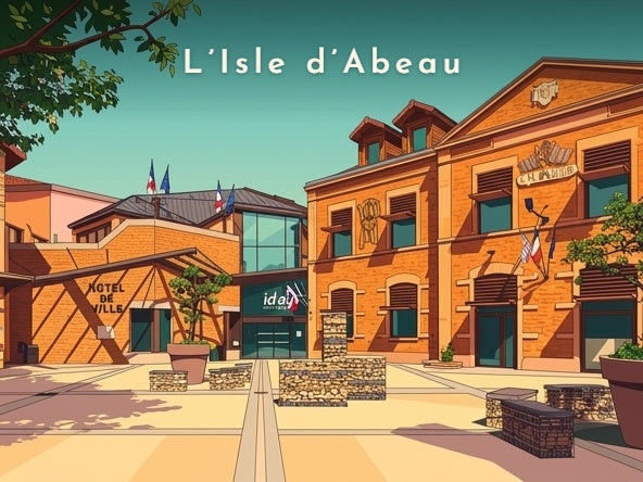 Le parvis de l'Hôtel de Ville — Pôdevache, visuel seul
