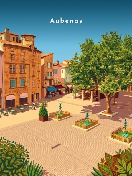 Place de l'Hôtel-de-Ville — Pôdevache, visuel seul