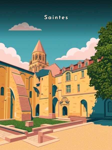 La cour de l'Abbaye aux Dames — Pôdevache, visuel seul