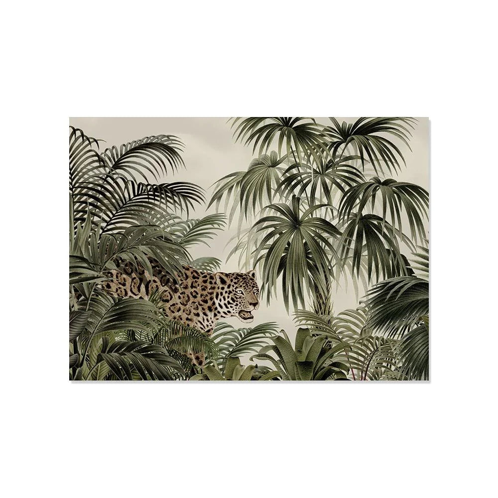 Ce set de table avec un imprimé jungle donnera une ambiance exotique et sauvage à votre table ! On craque pour ses couleurs chaudes et son design !
