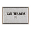 Tapis personnalisé en vinyle rectangulaire — modèle Classique Gris