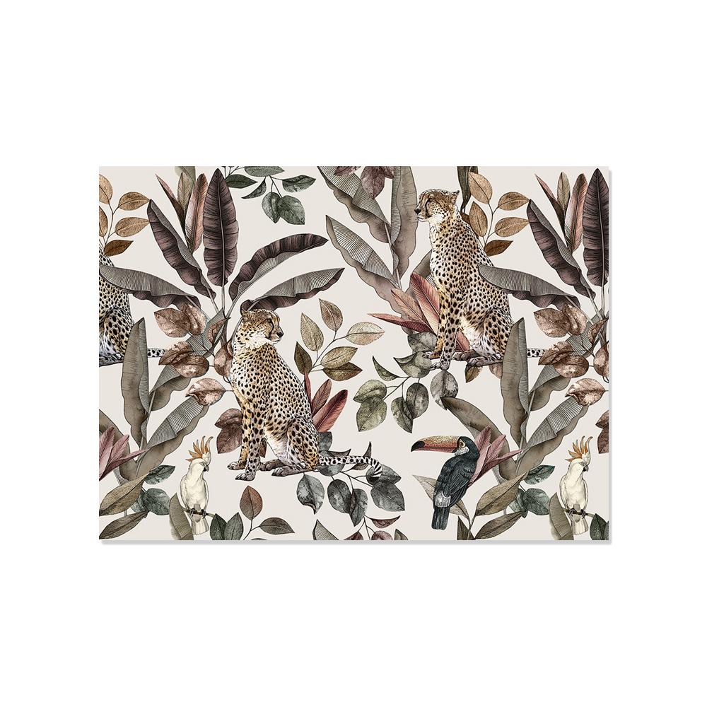 Ce set de table aux tonalités vintage et avec ses motifs guépard donnera un côté savane à votre décoration de table ! On craque totalement pour cette ambiance sauvage !