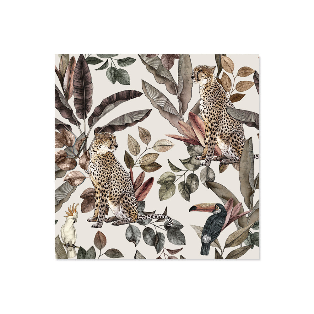 Lot De 6 Dessous De Verre Vinyle Jungle Sao Paulo