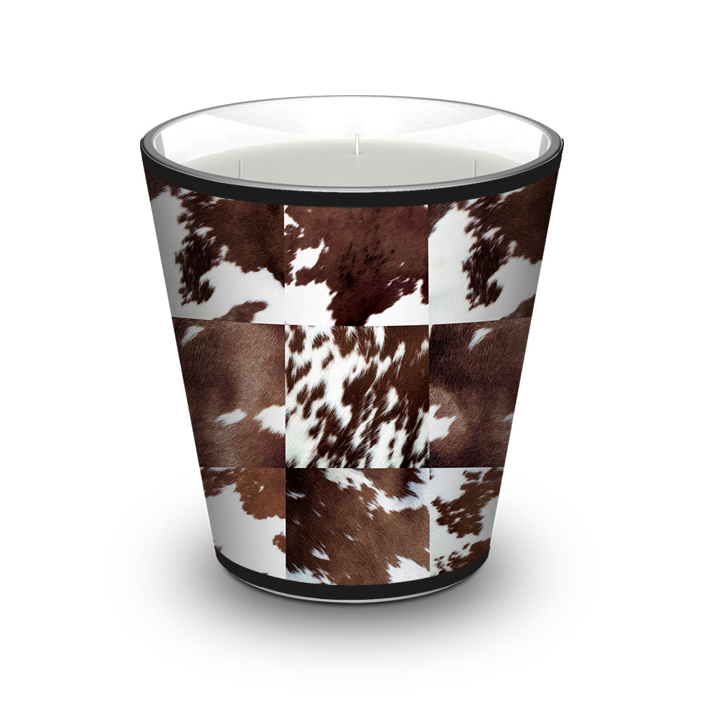 Cowhide scented candle - Almond / Lavender / Musk