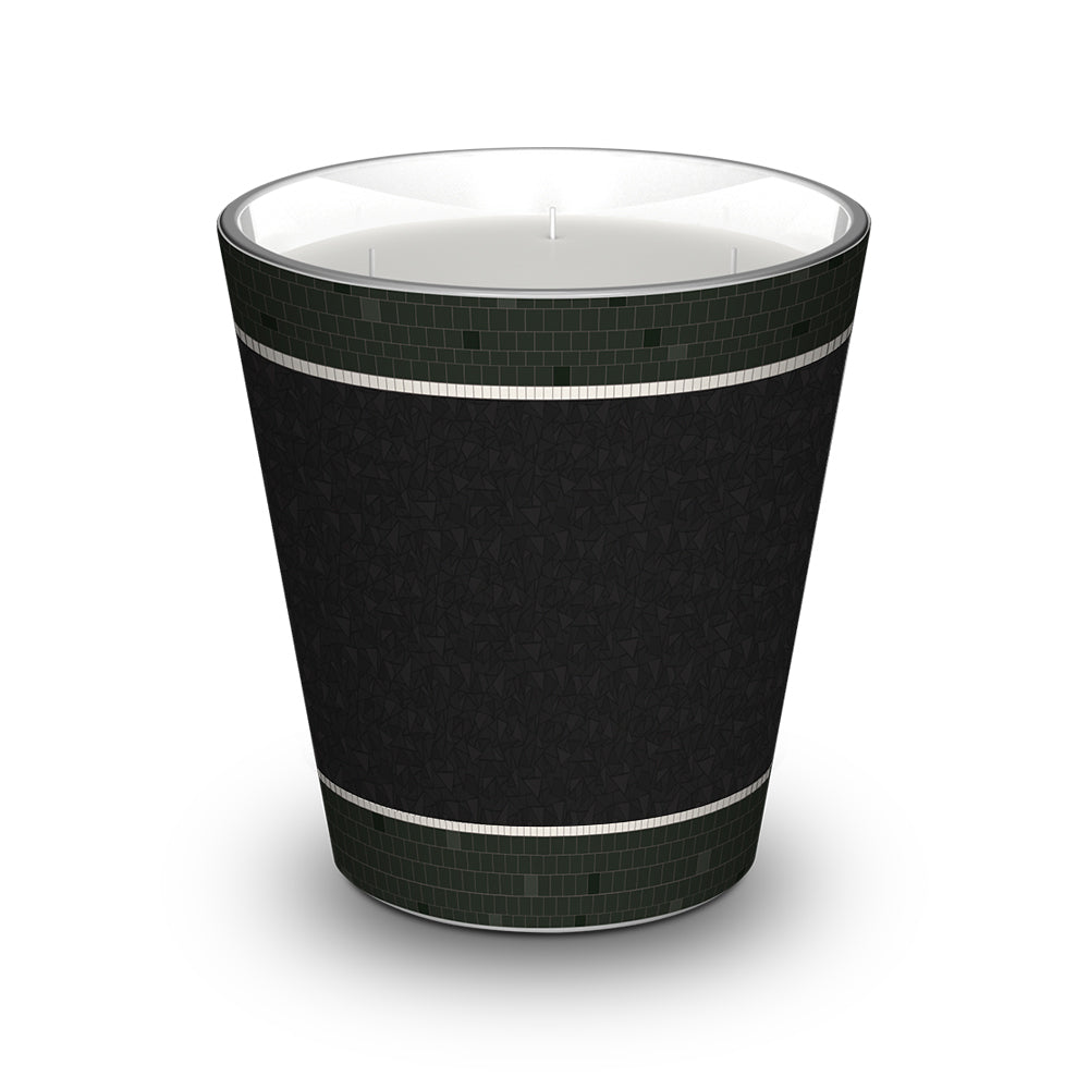 Personalized scented candle Metro Kaki - Sandalwood / Pepper / Rose