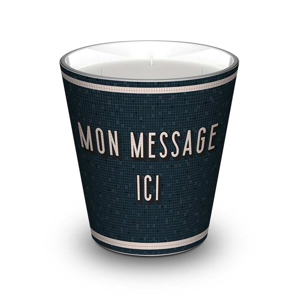 Retro Marine Personalized Scented Candle - Fig / Violet / Coconut