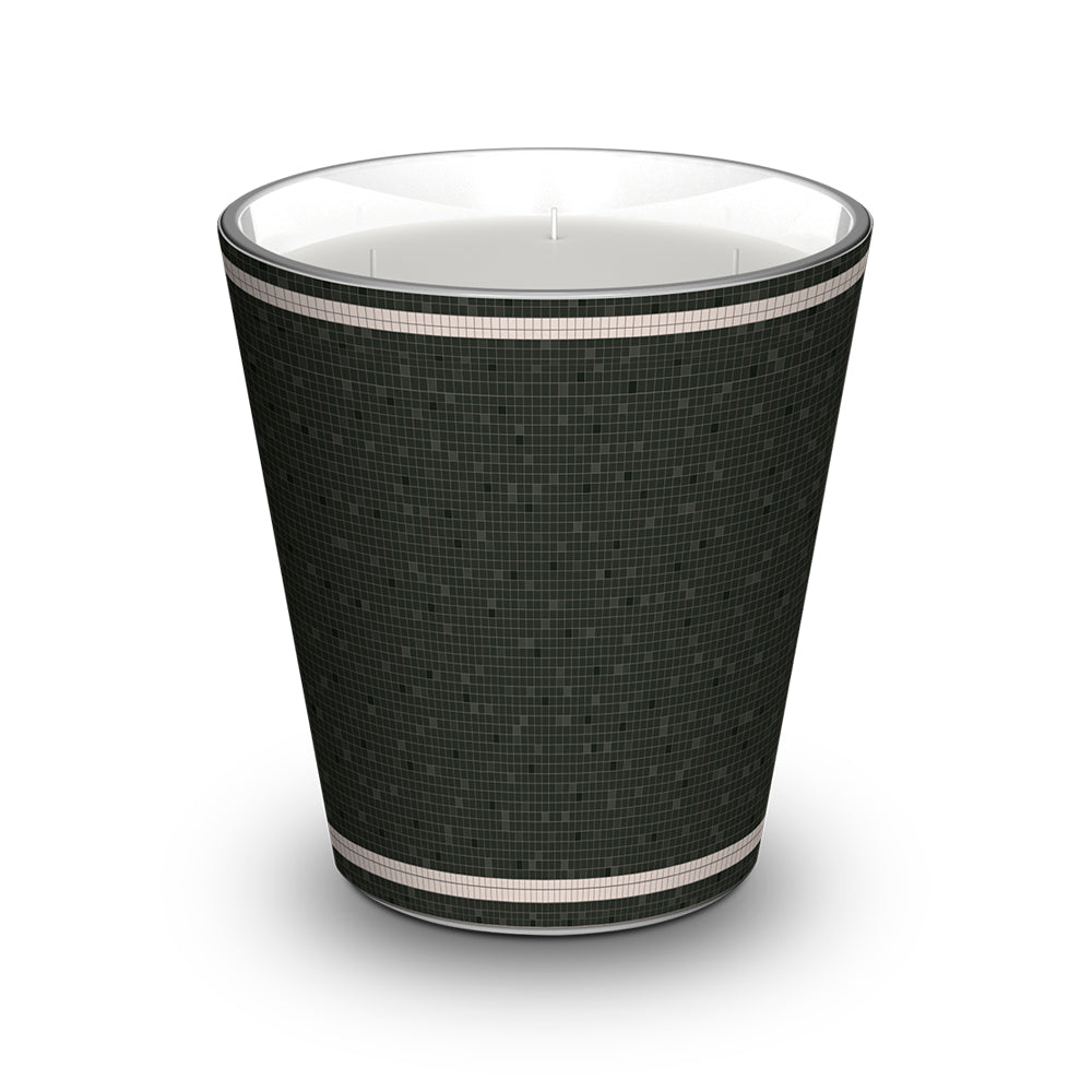 Personalized scented candle Retro Kaki - Almond / Lavender / Musk