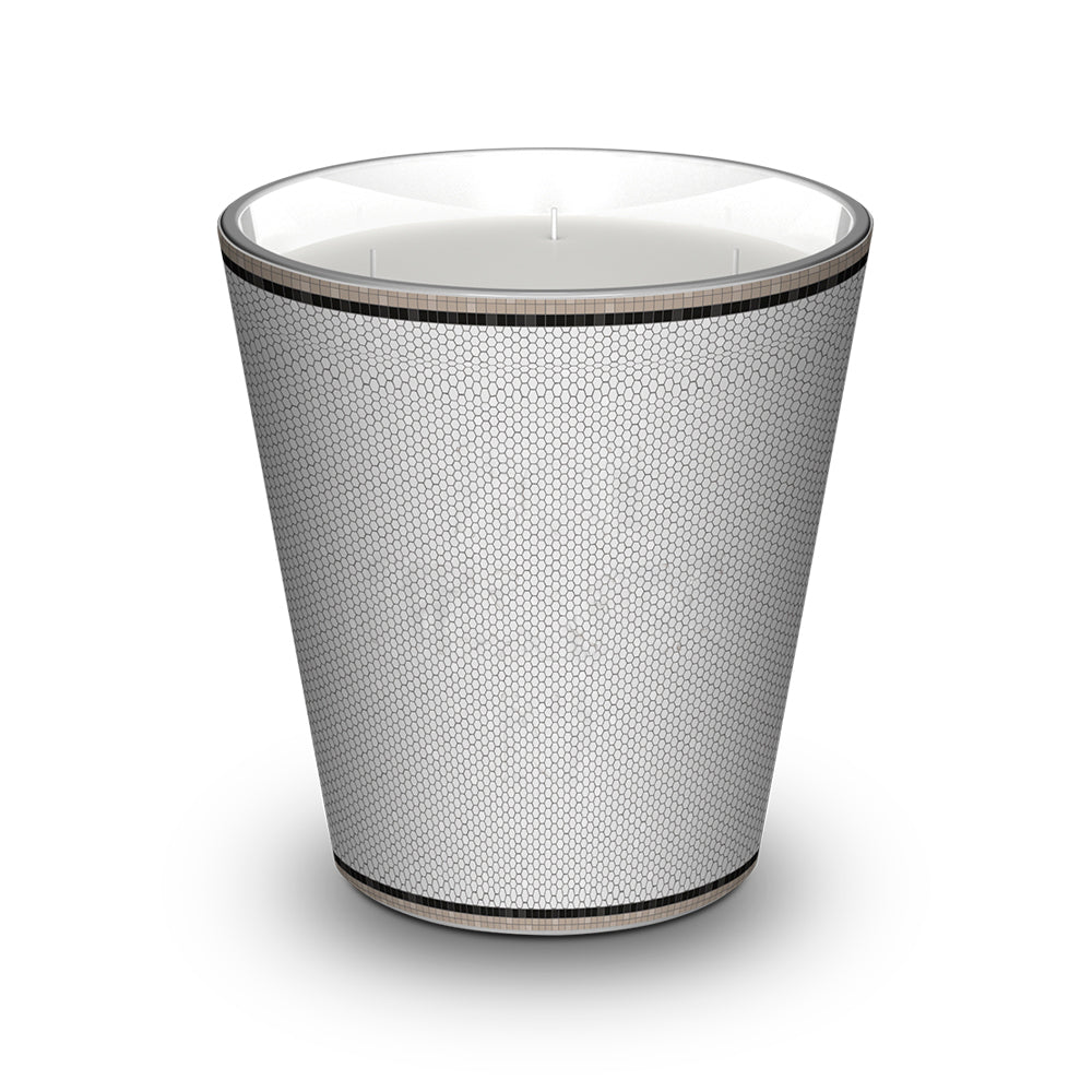 Personalized scented candle Classique Gris - Bergamot / Tea / Jasmine