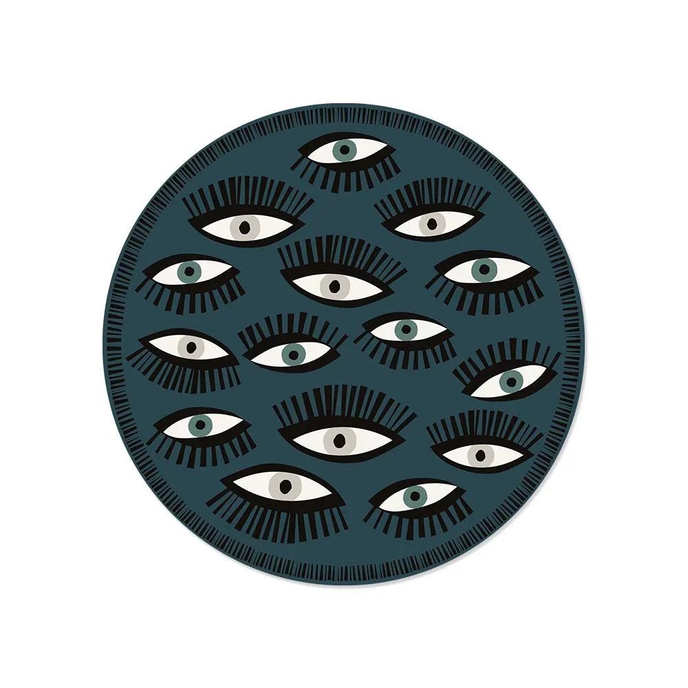 Multi Eyes vinyl placemat