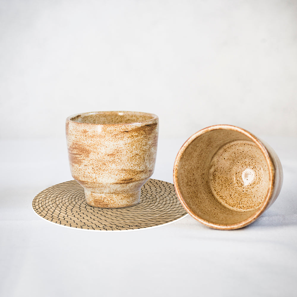 Lot de 6 dessous de verre vinyle Cruz