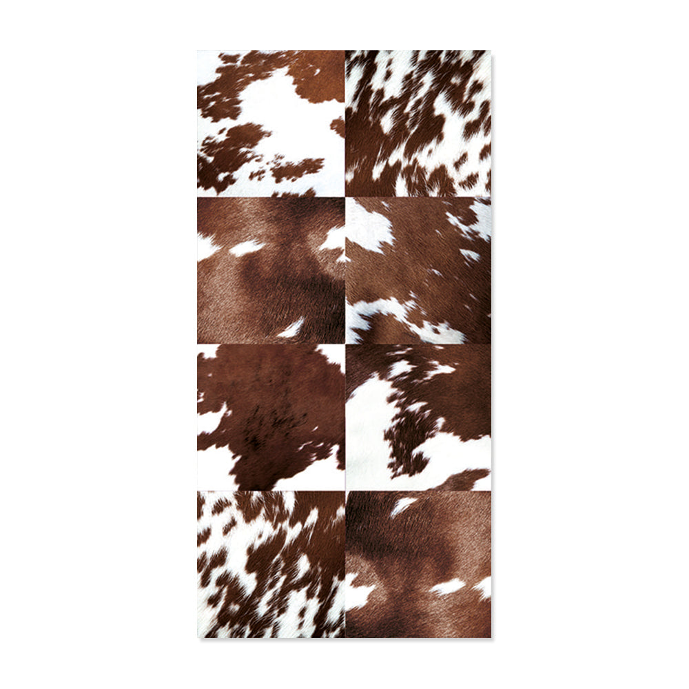 Cowhide vinyl rug