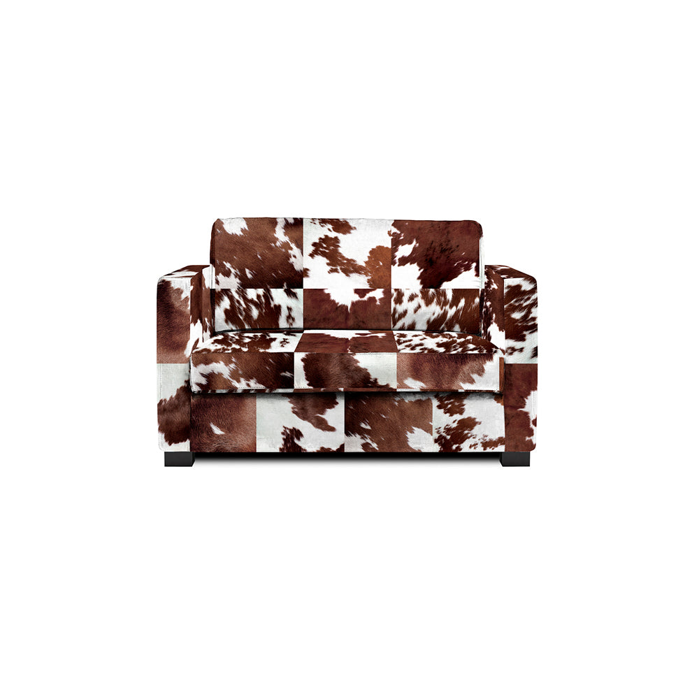 Armchair 1 seater and a half Cowhide